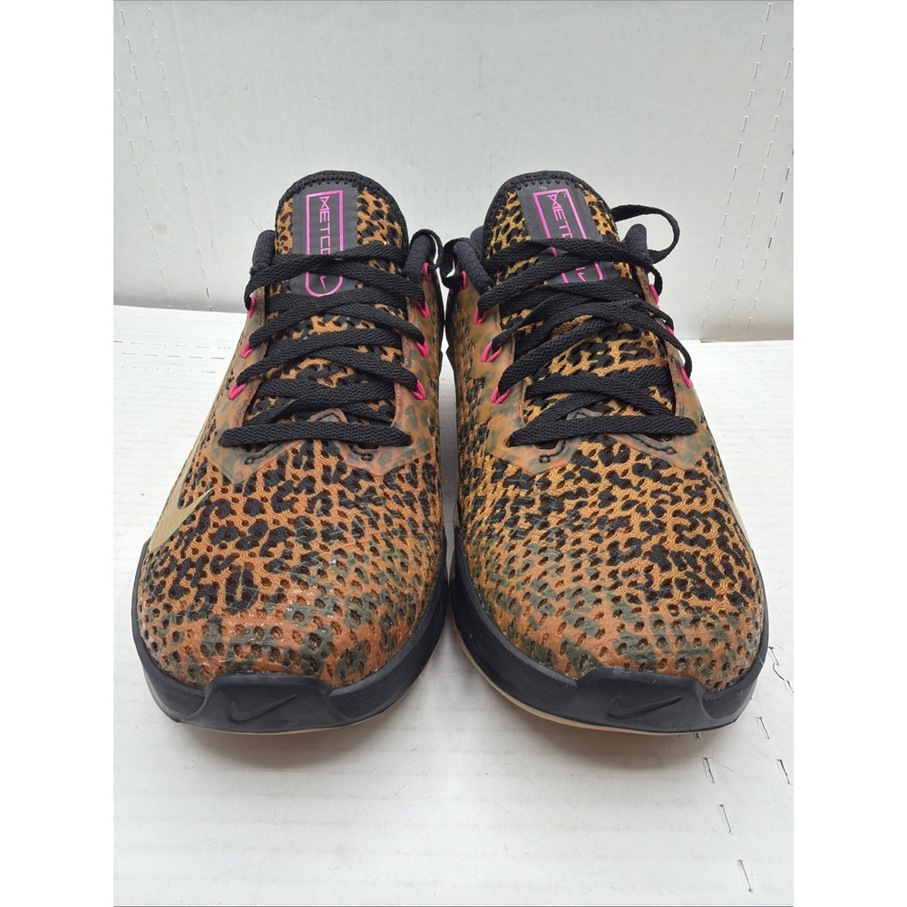 Nike Metcon 6 Women Size 7 AT3160-096 Leopard Cheetah Print Training Shoes - Picture 4 of 16